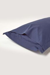 Homescapes Egyptian Cotton Oxford Pillowcase 200 TC, King Size in Navy - thumbnail 3