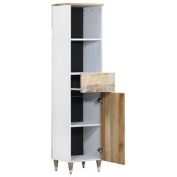 Berkfield Home Bathroom Cabinet 38x33.5x160 cm Solid Wood Mango in Brown - thumbnail 3