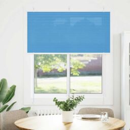 Berkfield Home Pleated Blind Blue 115x100 cm Fabric Width 114.4 cm Polyester - thumbnail 2