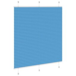 Berkfield Home Pleated Blind Blue 115x100 cm Fabric Width 114.4 cm Polyester - thumbnail 4