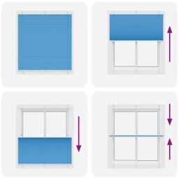 Berkfield Home Pleated Blind Blue 115x100 cm Fabric Width 114.4 cm Polyester - thumbnail 5