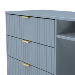 Ready Assembled 2 U Bexley 3 Drawer TV Unit (Ready Assembled) in Light Blue - thumbnail 5