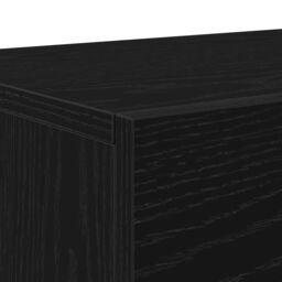 Berkfield Home TV Cabinet Black Oak 150x30x50 cm Engineered Wood - Size: 150 x 30 x 50 cm - thumbnail 9