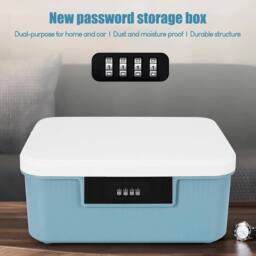 Havendro Digital Lockable Medicine Storage Box 4 Digit Combination Lock in Blue - thumbnail 4