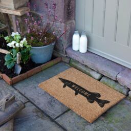 Artsy Mats Welcome Fish Doormat (60 x 40cm) in Brown - Size: 40 cm x 60 cm - thumbnail 3