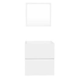 Berkfield Home Premium Bathroom Cabinet with Mirror White Engineered Wood - thumbnail 6