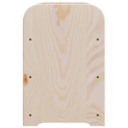 Berkfield Home Wine Rack with Top Board 43x25x37 cm Solid Wood Pine in Natural - Size: 43 x 25 x 37 cm - thumbnail 6