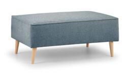 The Great Sofa Company Ailis Footstool Faro Denim in Blue - thumbnail 2