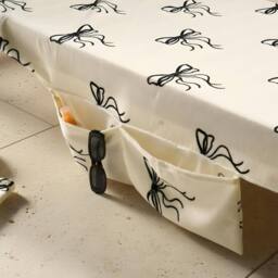 OHS Printed Beach Towel in a Bag with Inflatable Bolster Pillow Set in White - thumbnail 4