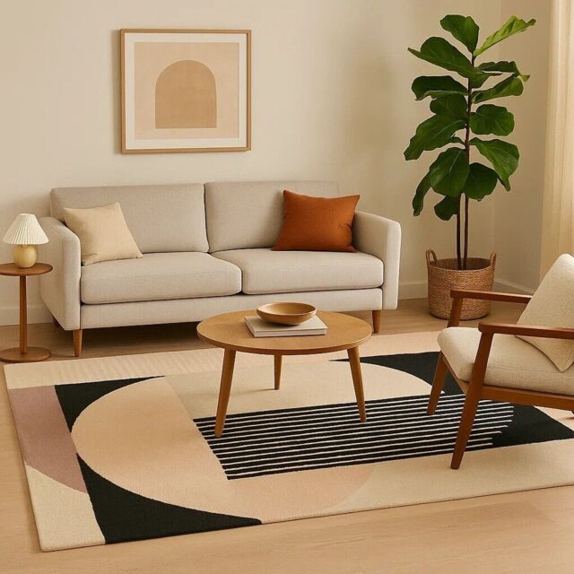 Orsina Bosie Milana Geometric Rug - Size: 100 cm diameter - image 1