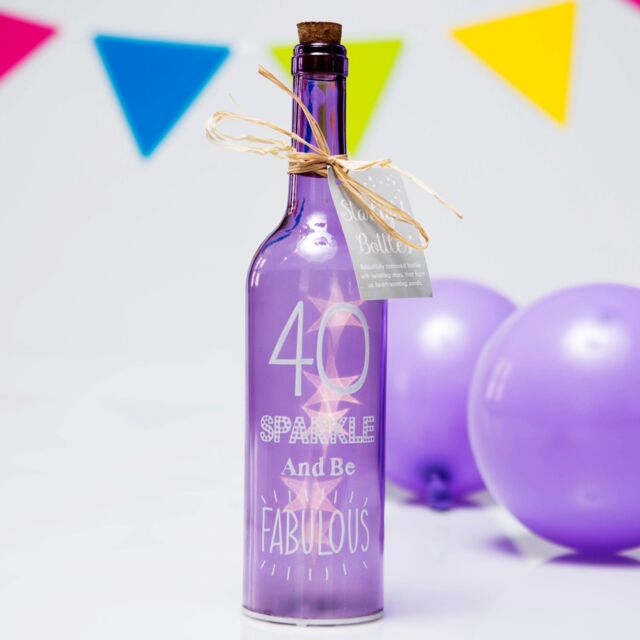 Boxer Gifts Women's 40th Birthday' Starlight Bottle - image 1