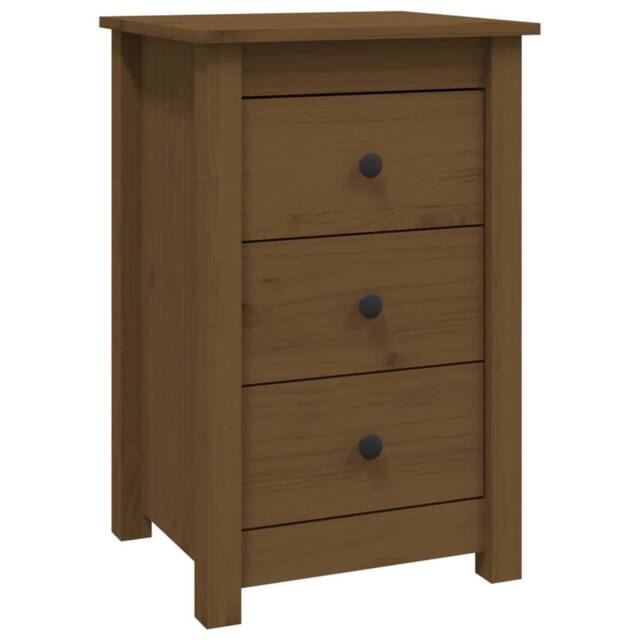 Berkfield Home Beautiful Bedside Cabinets 2 pcs Honey Brown 40x35x61.5 cm Solid - image 1