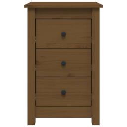 Berkfield Home Beautiful Bedside Cabinets 2 pcs Honey Brown 40x35x61.5 cm Solid - thumbnail 4