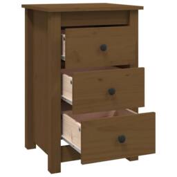 Berkfield Home Beautiful Bedside Cabinets 2 pcs Honey Brown 40x35x61.5 cm Solid - thumbnail 5