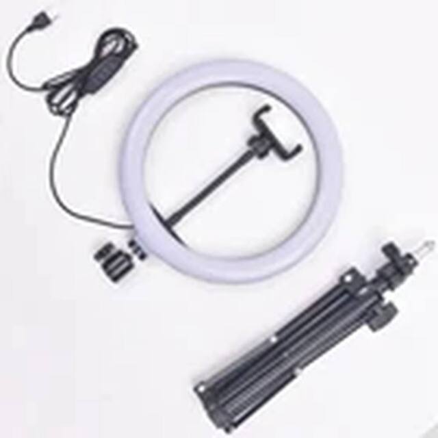 Havendro 14 inch LED Live Ring Light with 2.1M Tripod Stand Phone Holder in White - Size: 14 inches - image 1