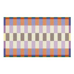 Artsy Mats Elizabeth Olwen Blue Purple Check Indoor/Outdoor Doormat (90x60cm) - Size: 60 x 90 cm - thumbnail 2