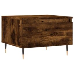 Berkfield Home Coffee Tables 2 pcs Smoked Oak 50x46x35 cm Engineered Wood in Brown - Size: 50 x 46 x 35 cm - thumbnail 5