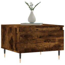 Berkfield Home Coffee Tables 2 pcs Smoked Oak 50x46x35 cm Engineered Wood in Brown - Size: 50 x 46 x 35 cm - thumbnail 3