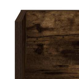 Berkfield Home Wall Shelves 2 pcs Smoked Oak 100x16.5x16.5 cm Engineered Wood in Brown - thumbnail 9