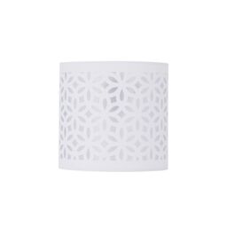 First Choice Lighting Set of 2 White Laser Cut 15.5cm Table Lamp Shades - thumbnail 3