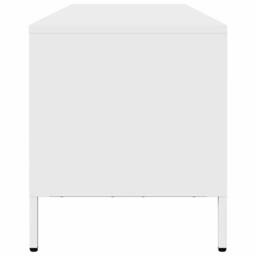Berkfield Home TV Cabinet White 202x39x43.5 cm Cold-rolled Steel - thumbnail 6