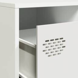 Berkfield Home TV Cabinet White 202x39x43.5 cm Cold-rolled Steel - thumbnail 9