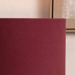 Ruma Burgundy Cylinder Lampshade for Table Lamps & Floor Lamps in Red - Size: 18 inches - thumbnail 2