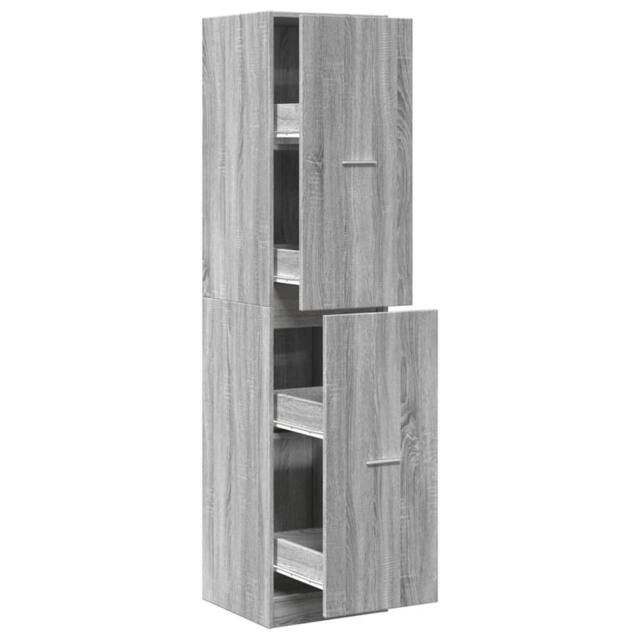 Berkfield Home Apothecary Cabinet¬†Grey Sonoma 40x41x174.5 cm Engineered Wood in Grey - image 1