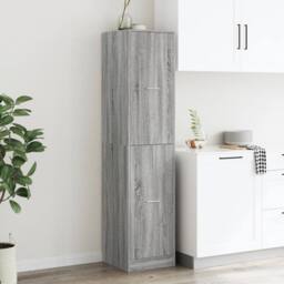 Berkfield Home Apothecary Cabinet¬†Grey Sonoma 40x41x174.5 cm Engineered Wood in Grey - thumbnail 4