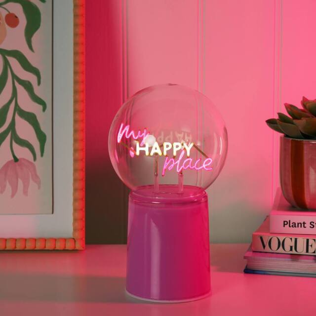 Signography LED Neon Lamp - My Happy Place in Pink - image 1