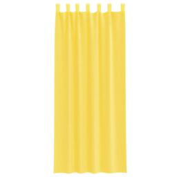 Berkfield Home Voile Curtains with Rod Pockets 2 pcs Yellow - thumbnail 4