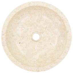 Berkfield Home Sink 40x12 cm Marble Cream - thumbnail 6