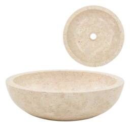 Berkfield Home Sink 40x12 cm Marble Cream - thumbnail 2