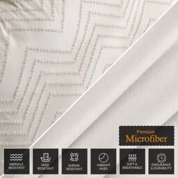 Pamposh Tufted Duvet Cover Set King Size Ultra Soft Bedding Sets in Taupe - Size: Single - thumbnail 6