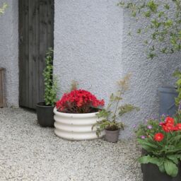 Harbour Housewares Raised Garden Beds - 2x Semi-Circle Bottomless Galvanised Steel Planter 120 x 60cm in Green - Size: 120 x 60 cm - thumbnail 5