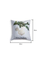 BHS Christmas Foil Bauble Design Cushion in Green - Size: 45 cm x 45 cm - thumbnail 4