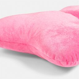 OHS Bow Shaped Velvet Scatter Cushion Xmas Decorative Plush Pillow in Pink - thumbnail 5