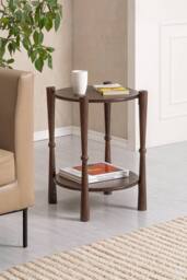 MH London Olive Side Table Solid Wood Bedside Table for Living Room & Bedroom in Brown - thumbnail 7