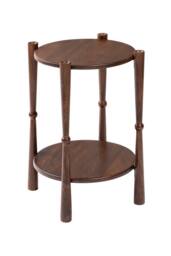 MH London Olive Side Table Solid Wood Bedside Table for Living Room & Bedroom in Brown - thumbnail 4