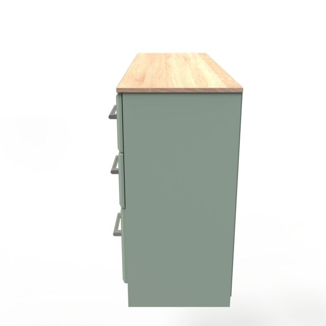Ready Assembled 2 U Norfolk 6 Drawer Kneehole Desk (Ready Assembled) in Pale Green - image 1