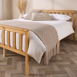 Aspire Atlantic Bed Frame in Natural Wood Colour - Size: Small Double - thumbnail 3