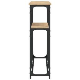 Berkfield Home Console Table Sonoma Oak 145x22.5x75 cm Engineered Wood in Brown - thumbnail 5