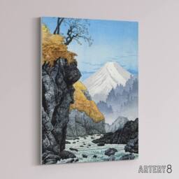 "Artery8 Foot Of Mount Ashitaka Canvas Wall Art Print Hiroaki Takahashi in Blue - Size: W18"" x H24""" - thumbnail 2