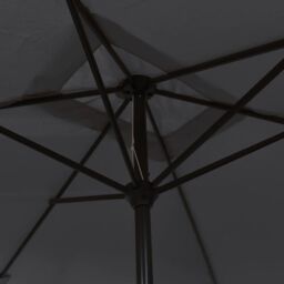 Berkfield Home Outdoor Parasol with Metal Pole 300x200 cm Black - thumbnail 5