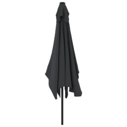 Berkfield Home Outdoor Parasol with Metal Pole 300x200 cm Black - thumbnail 4