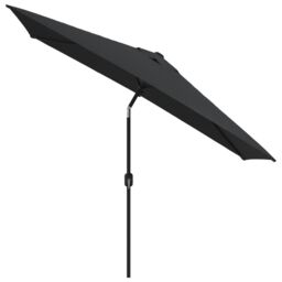 Berkfield Home Outdoor Parasol with Metal Pole 300x200 cm Black - thumbnail 3