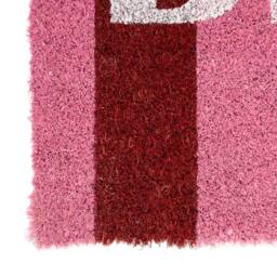 Kukoon Front Door Mat Christmas Décor Natural Coir Rug - Bright in Pink - Size: 45 cm x 70 cm - thumbnail 5