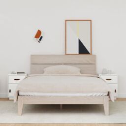Berkfield Home Bedside Cabinets 2 pcs White 40x34x55 cm Solid Wood Pine - Size: 40 x 34 x 55 cm