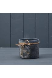 KDMD Ceramic Rustic Black Indoor Plant Pot 11cm - thumbnail 1