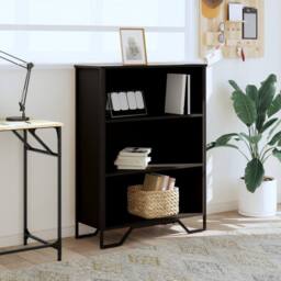 Berkfield Home Bookcase Black 80x31x106 cm Engineered Wood - Size: 80 x 31 x 106 cm - thumbnail 3